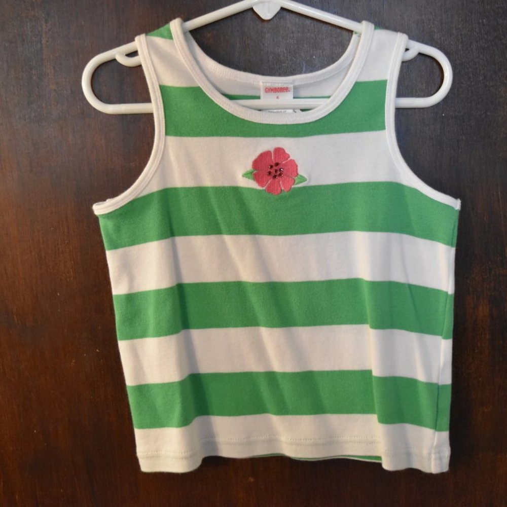 ❤️Gymboree- floral tank top, size 3-4